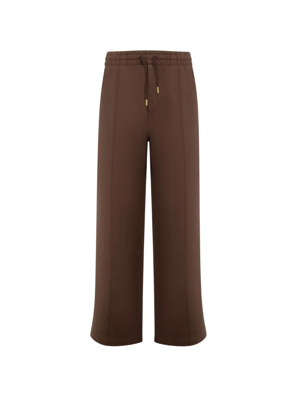 Casablanca embroidered pintuck track pants - Marrone
