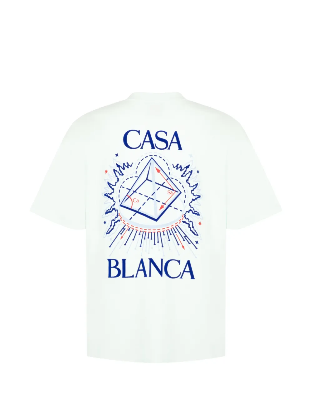 Casablanca T-shirt met logoprint Wit
