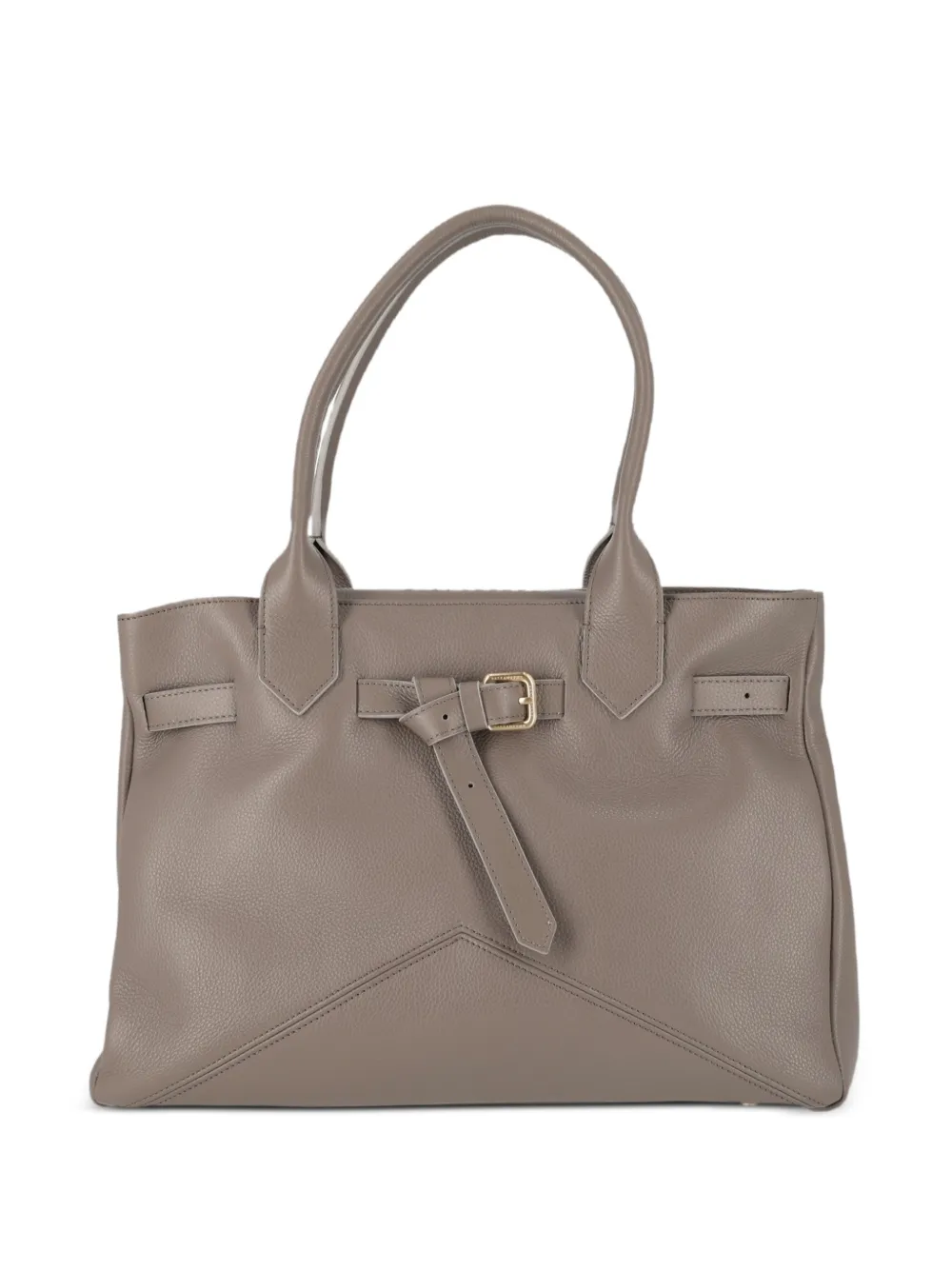 Ballantyne Kate 993 buckle-detail leather tote bag - Marron Ballantyne Kate 993 buckle-detail leather tote bag - Marron
