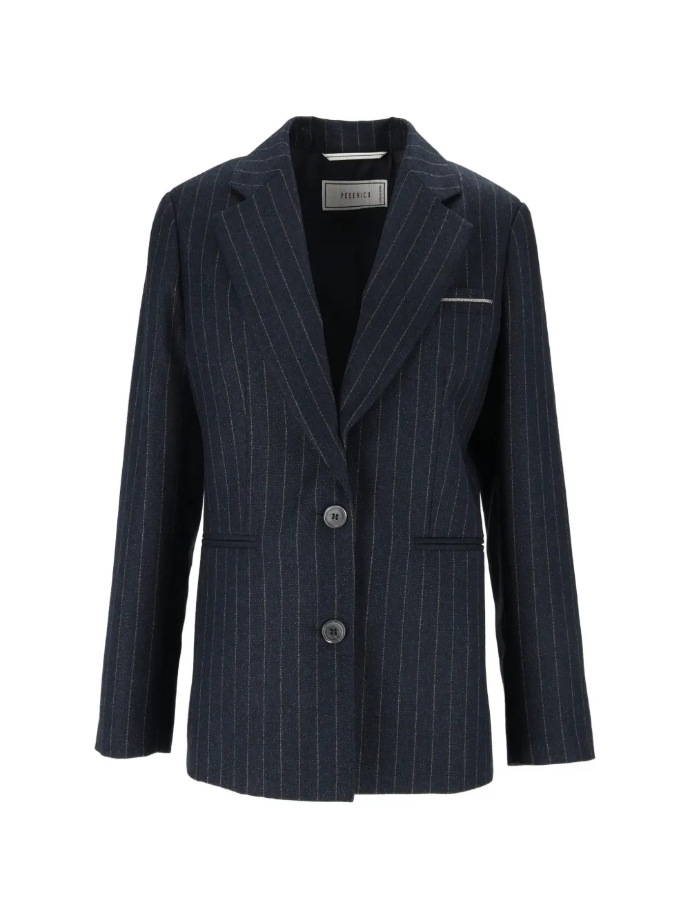 Peserico pinstripe single-breasted jacket