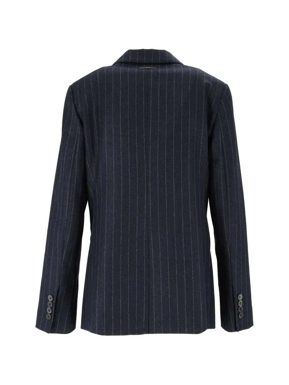 Peserico Blazer met krijtstreep en enkele rij knopen Blauw