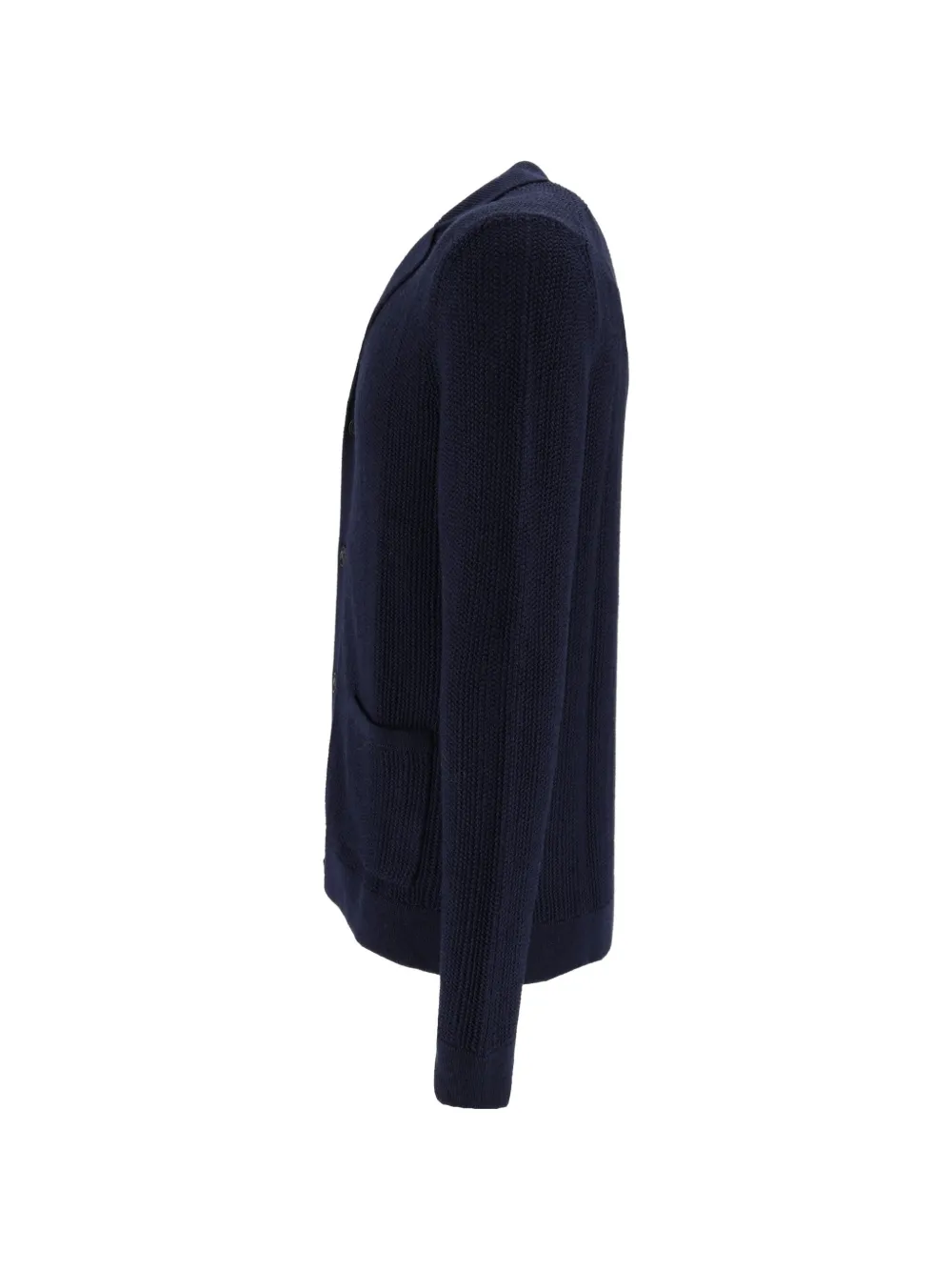 Ballantyne Vest met wafelpatroon Blauw