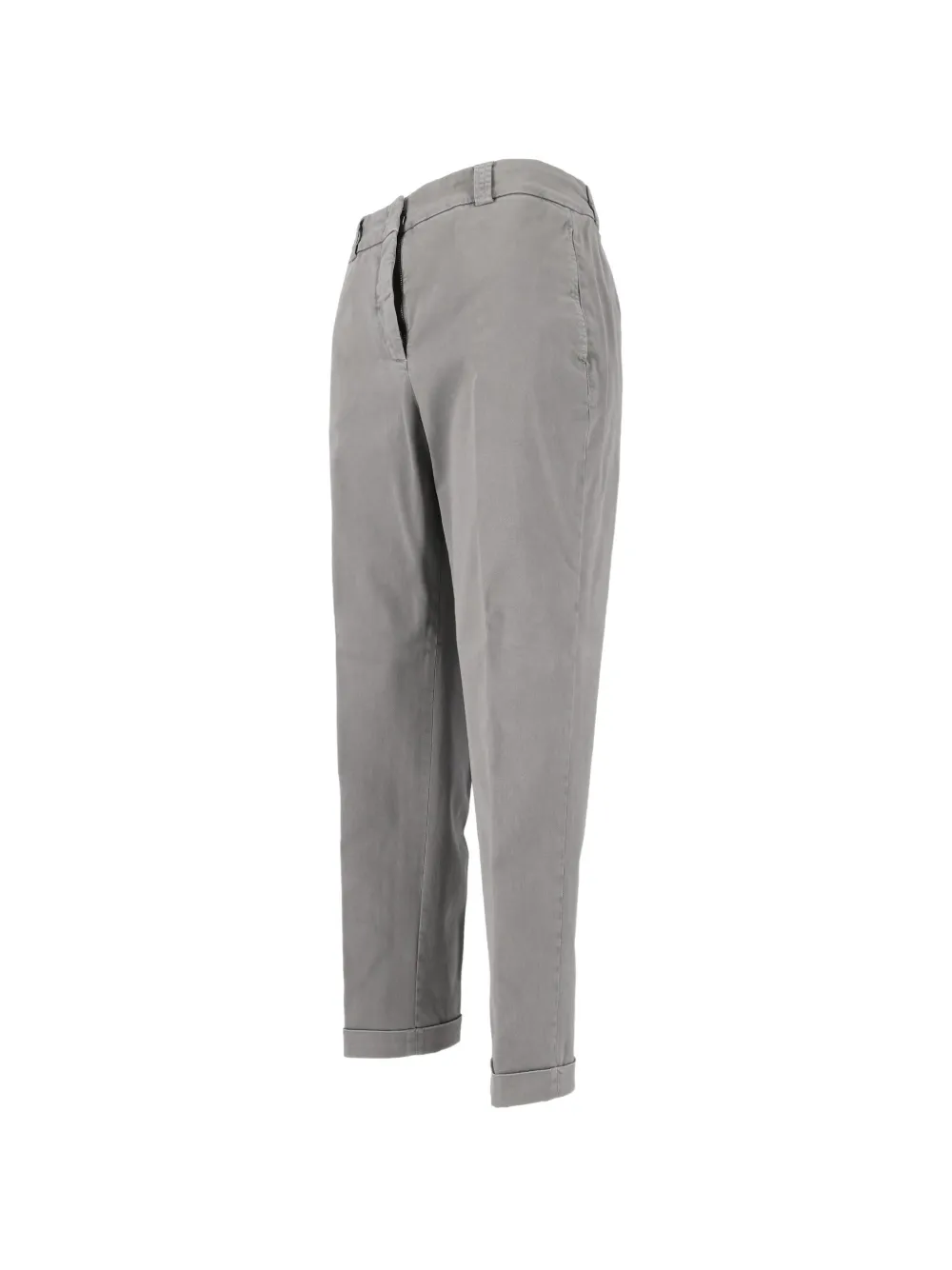 Peserico Broek met omgeslagen pijpen Grijs