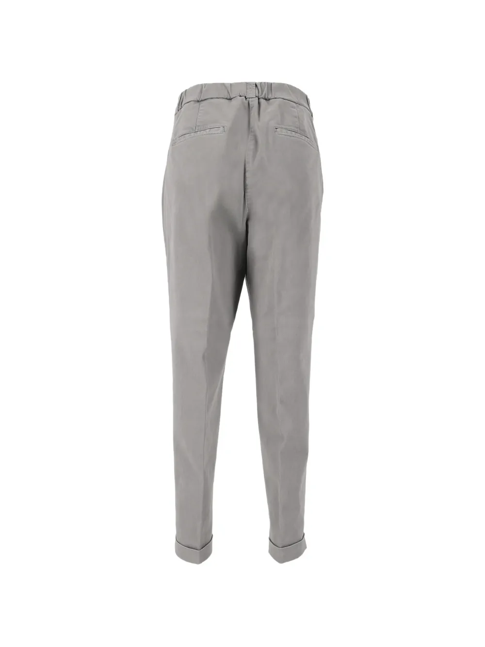Peserico Broek met omgeslagen pijpen Grijs