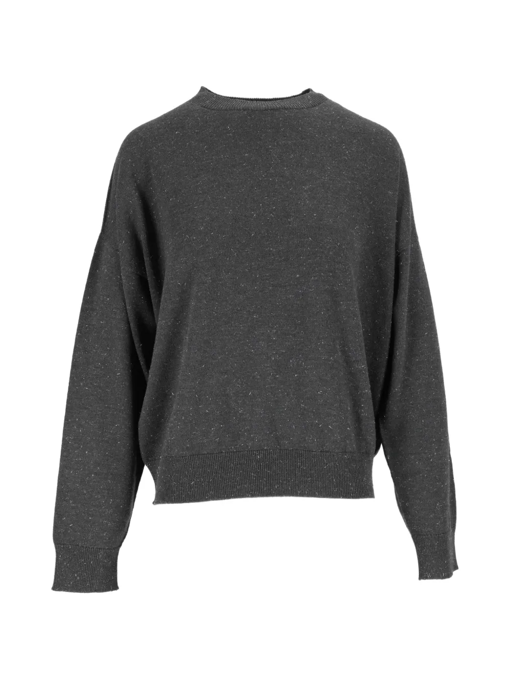 Peserico lurex-detail crew-neck sweater