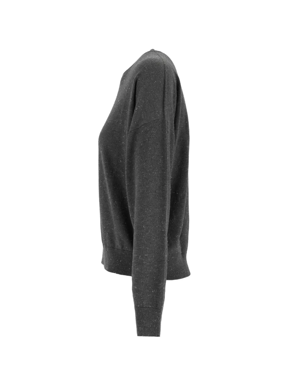 Peserico Trui met ronde hals en lurex-detail Grijs