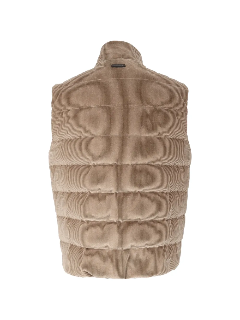 Peserico Ribfluwelen bodywarmer Beige
