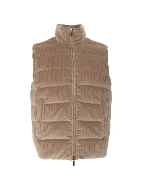 Peserico quilted corduroy gilet
