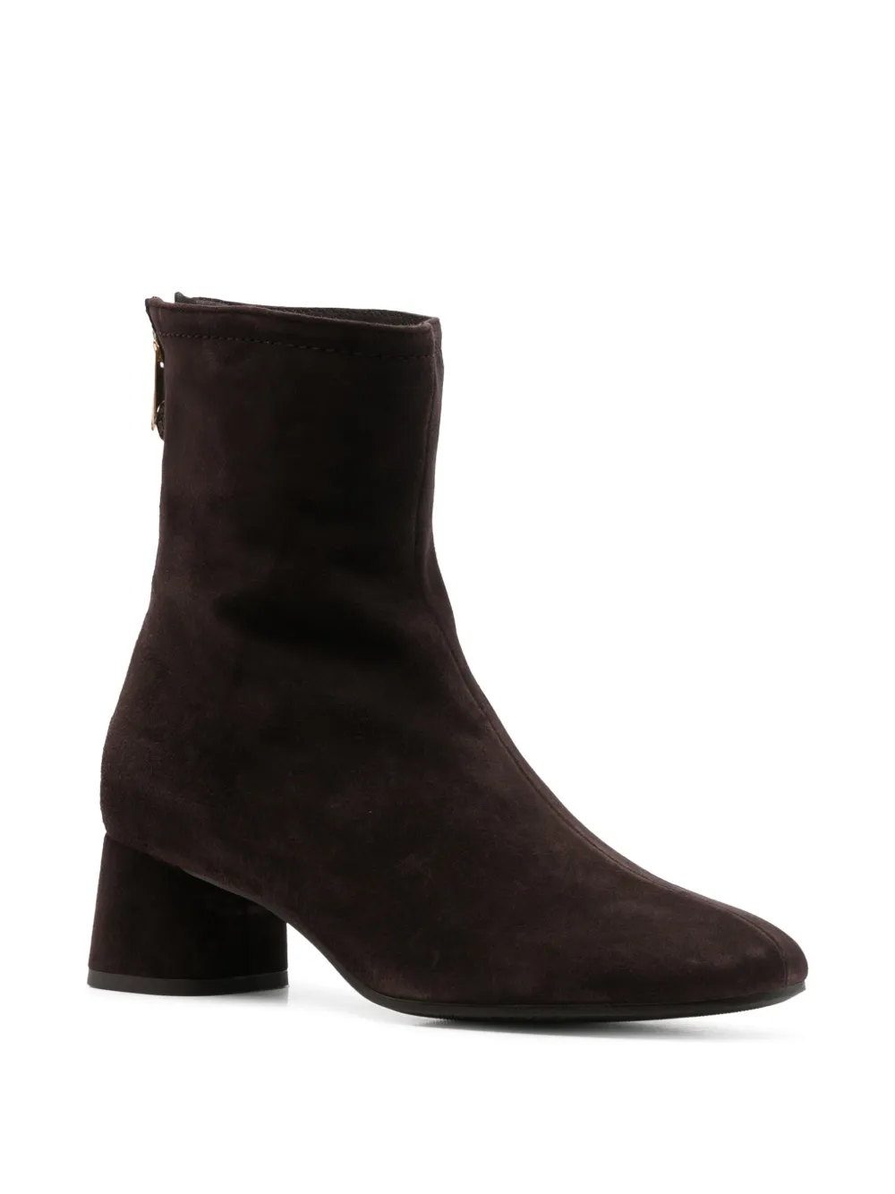 Pedro Miralles rear-zip ankle boots Bruin