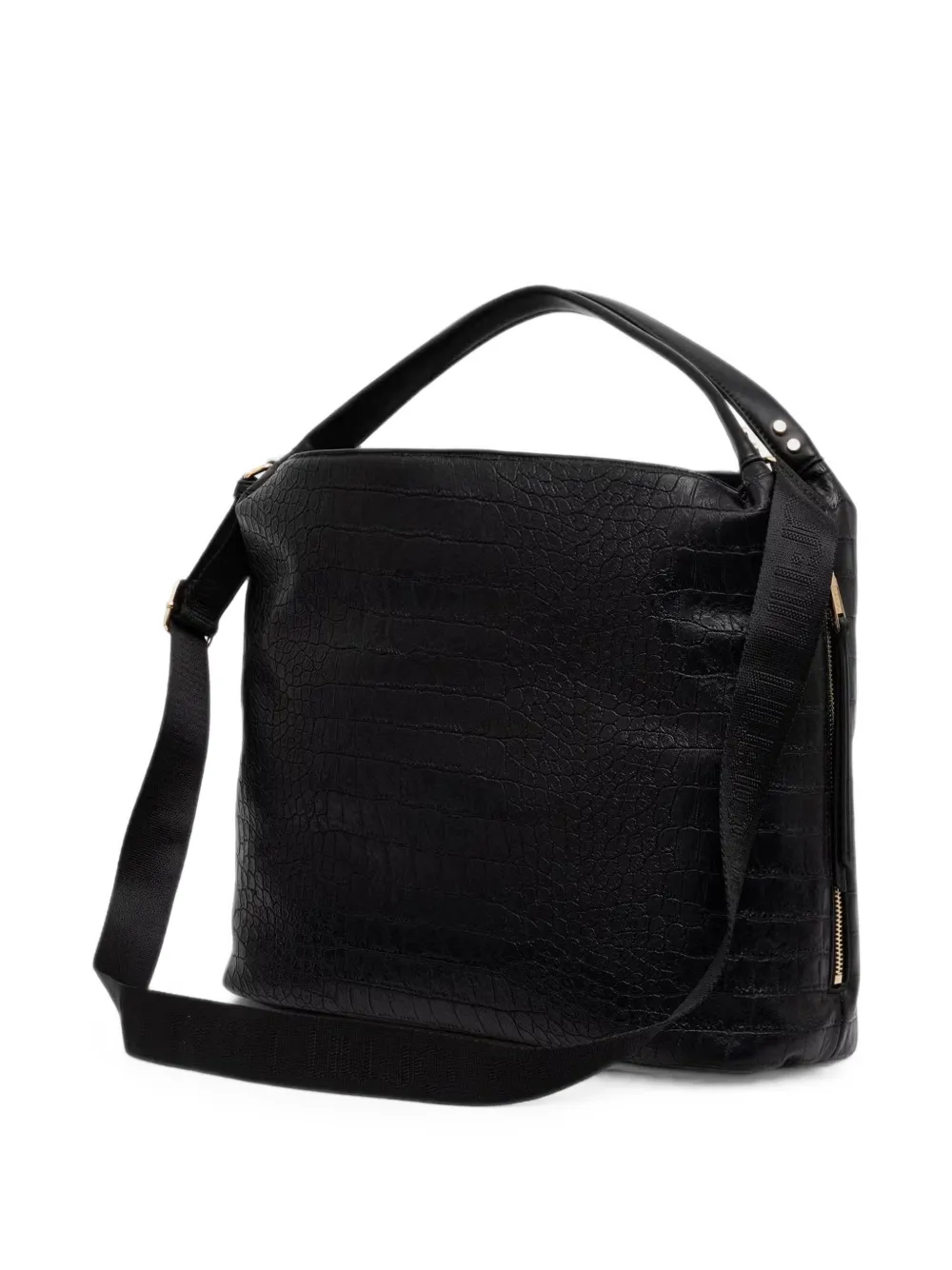 LIU JO Grote shopper met krokodillen-reliëf Zwart