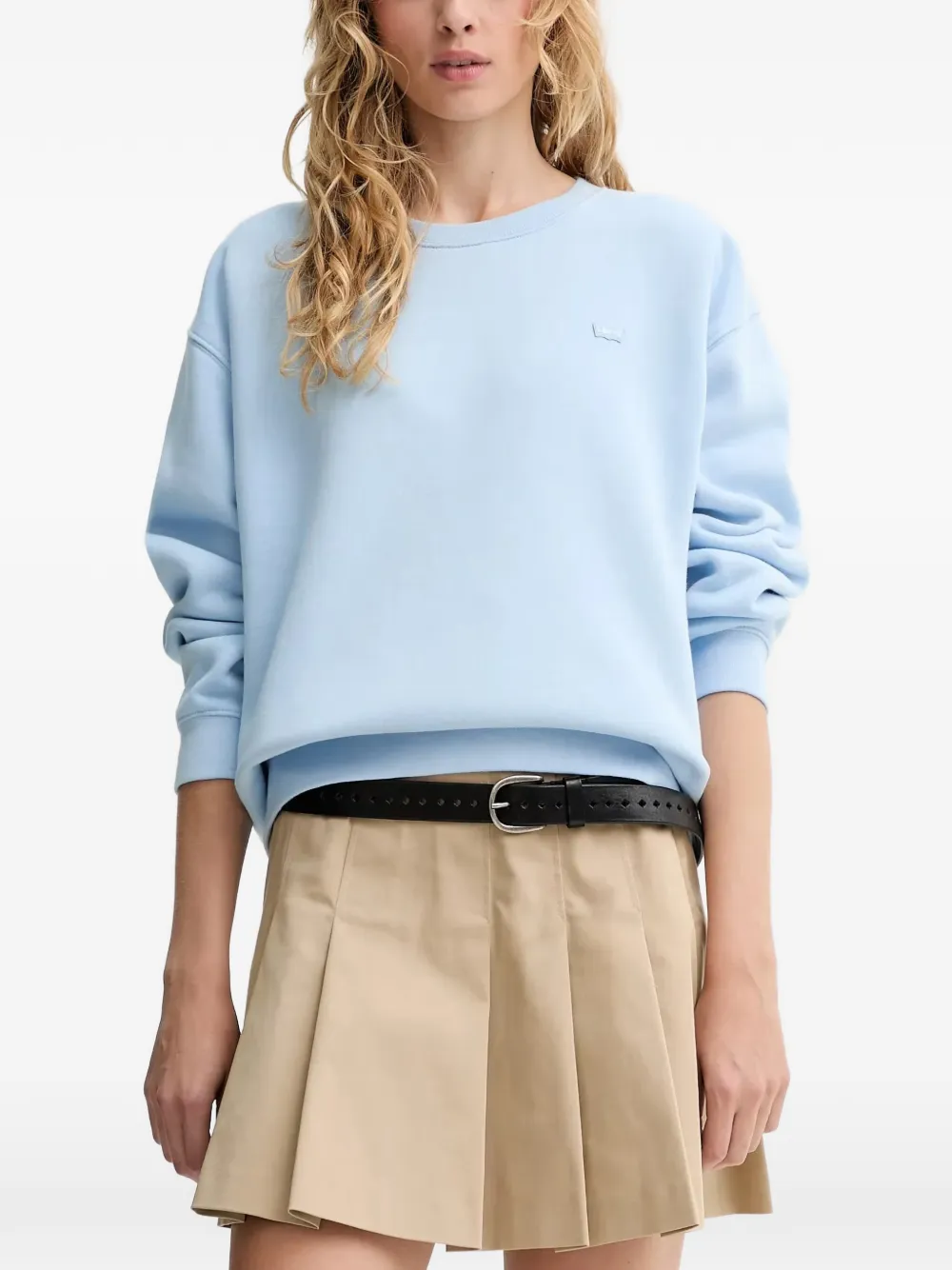 Levi's Logo-patch Sweater In Blue