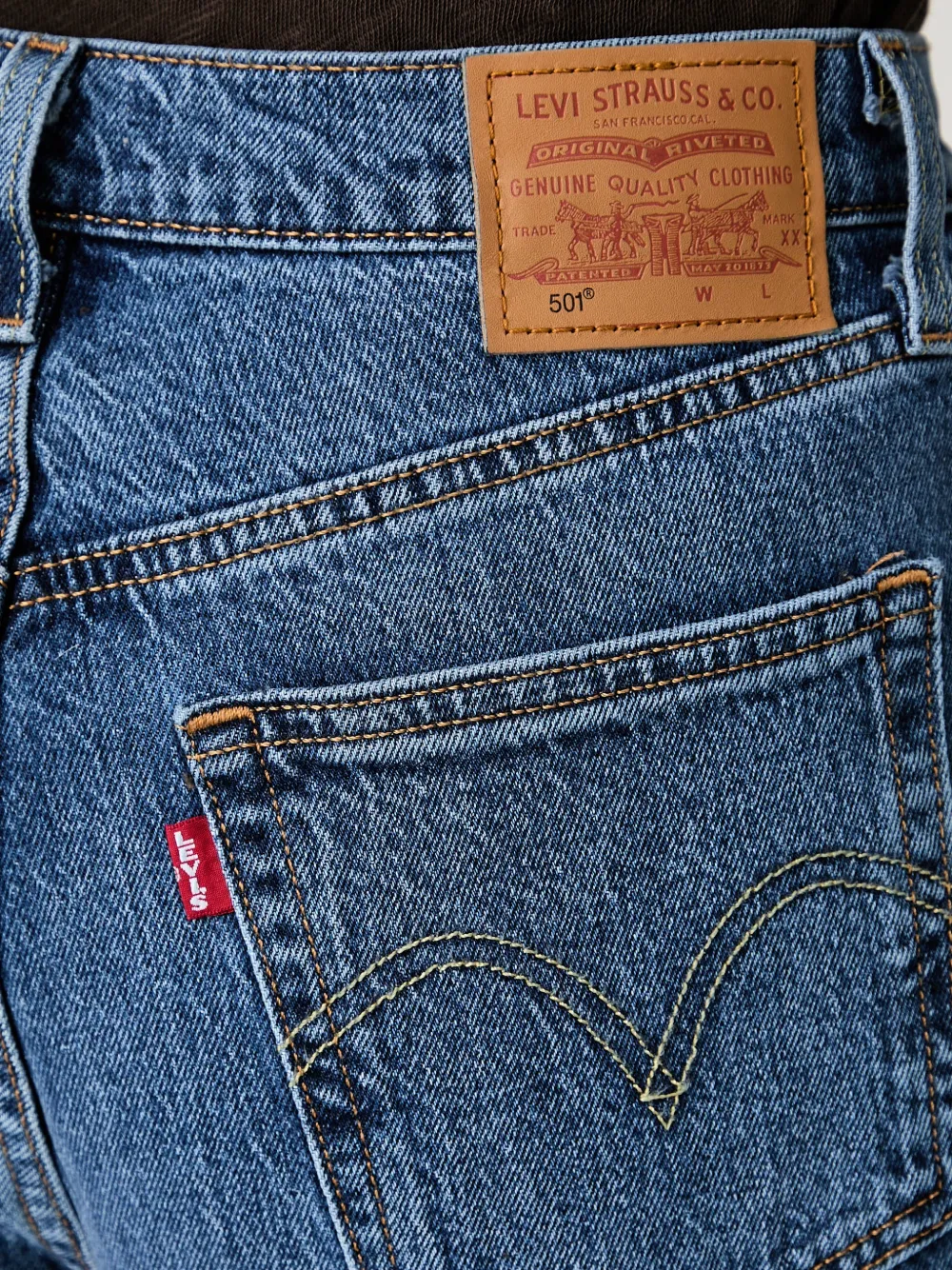 Levi's 501 Crop jeans Blauw