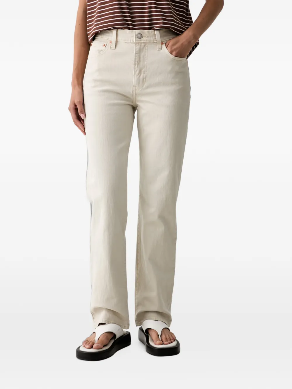 Levi's Ribcage Slim jeans - Bianco