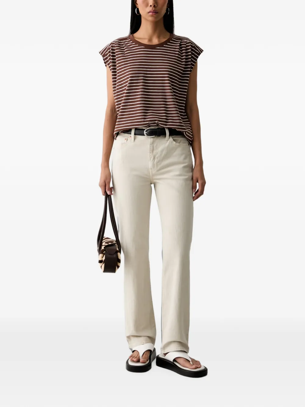 Levi's Ribcage Slim jeans Wit