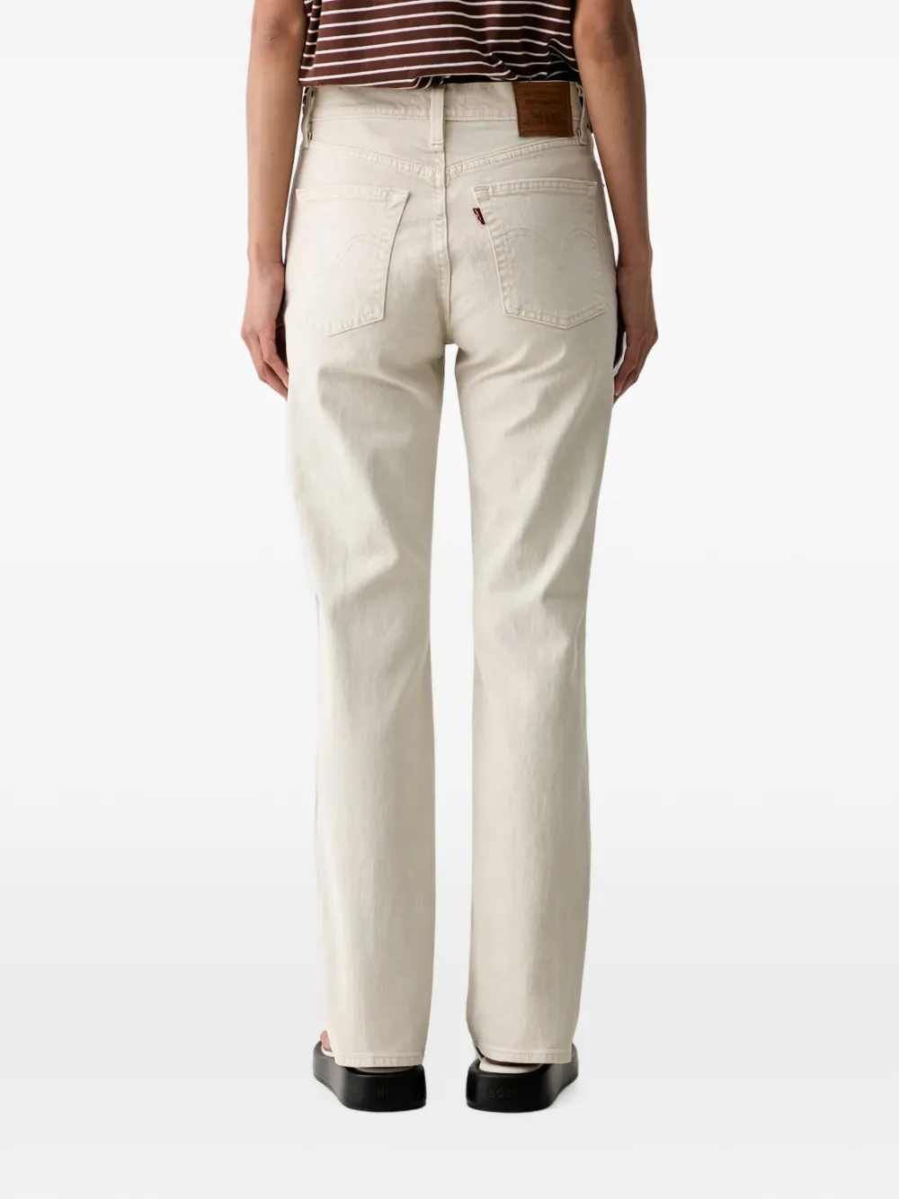 Levi's Ribcage Slim jeans Wit