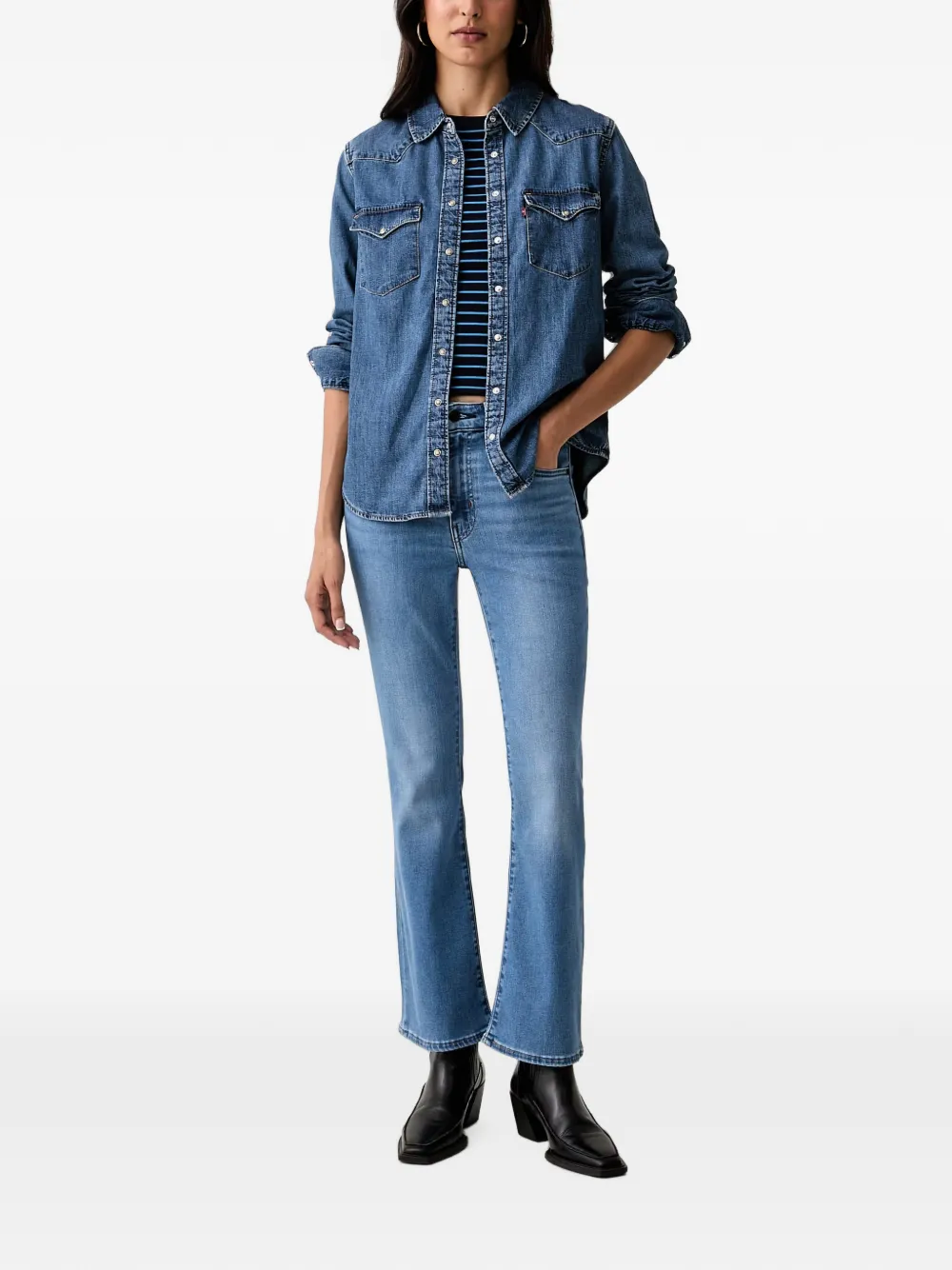 Levi's 725 flared jeans Blauw