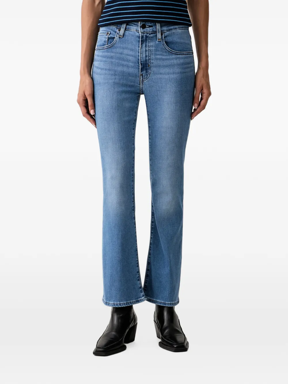 Levi's 725 faded flared jeans - Blu