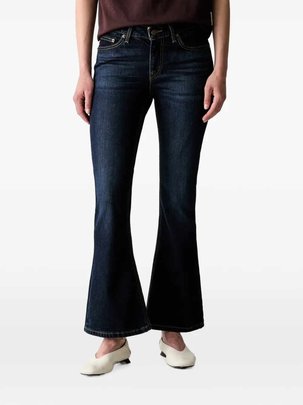 Levi's whiskering-effect jeans