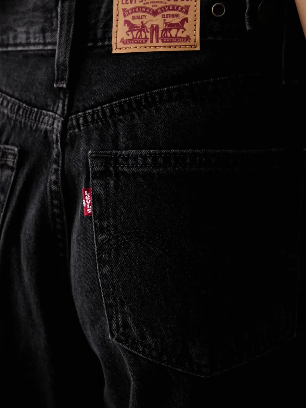 Levi's Cinch jeans met wijde pijpen Zwart