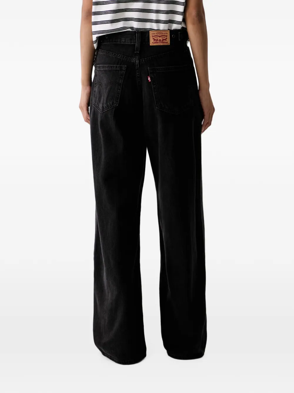 Levi's Cinch jeans met wijde pijpen Zwart