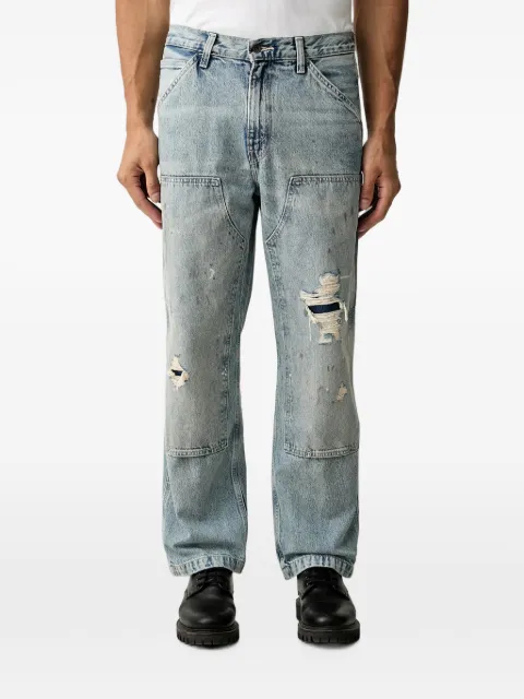 Levi's 568 distressed carpenter jeans