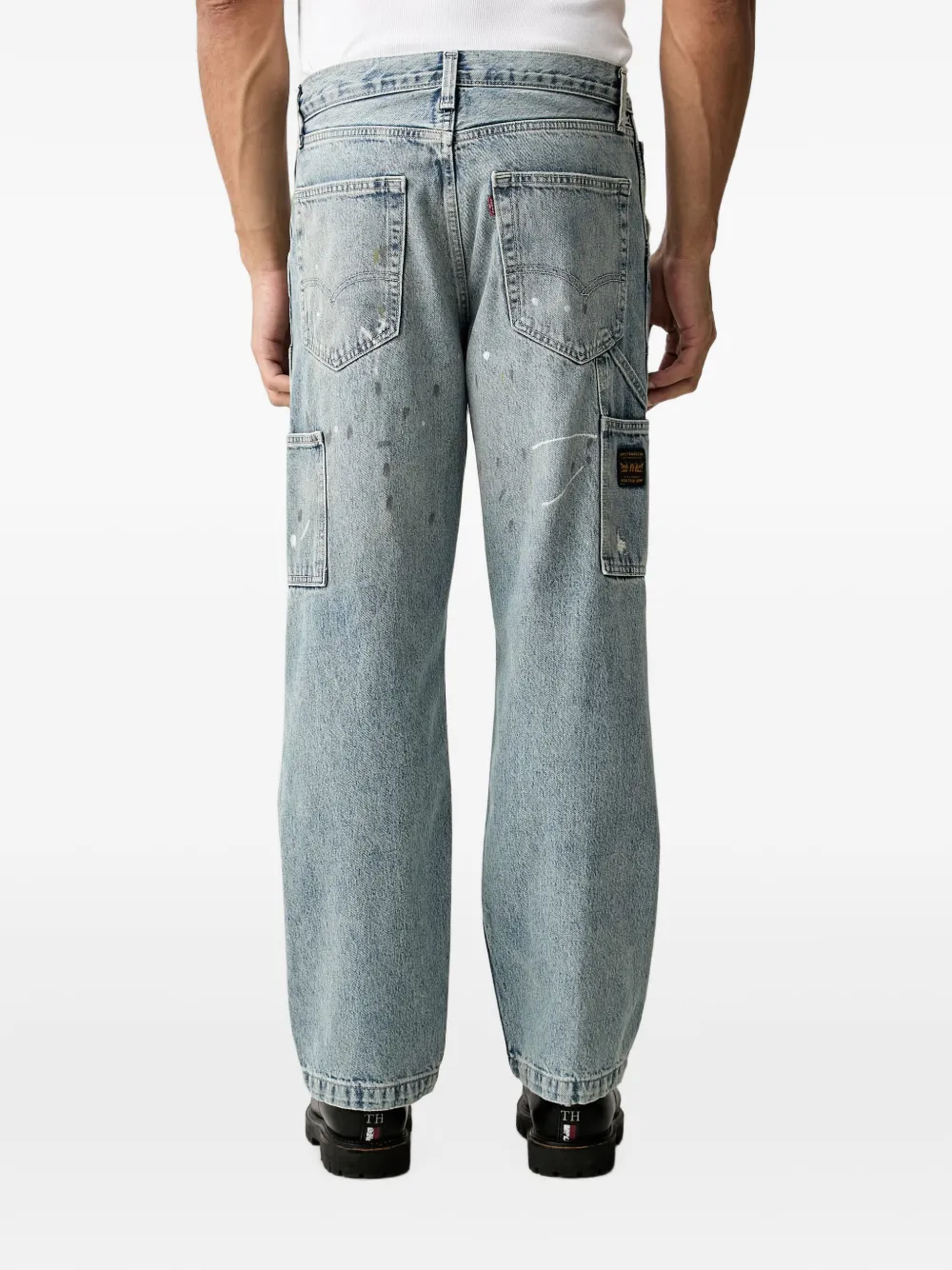 Levi's 568 gerafelde carpenter jeans Blauw