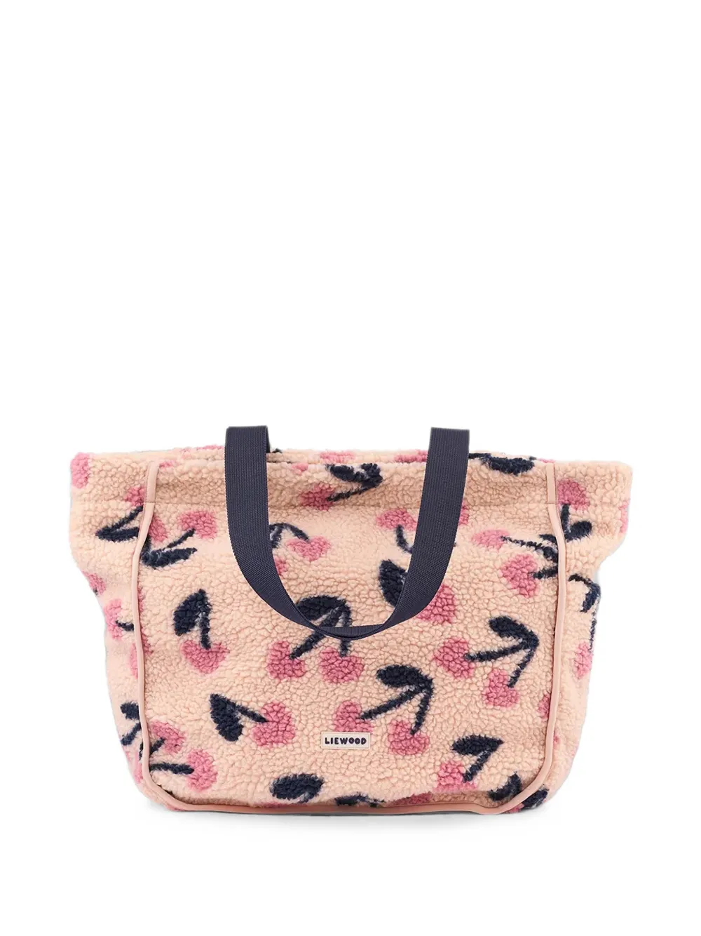 Liewood medium Reed cherry-print teddy tote bag - Rosa