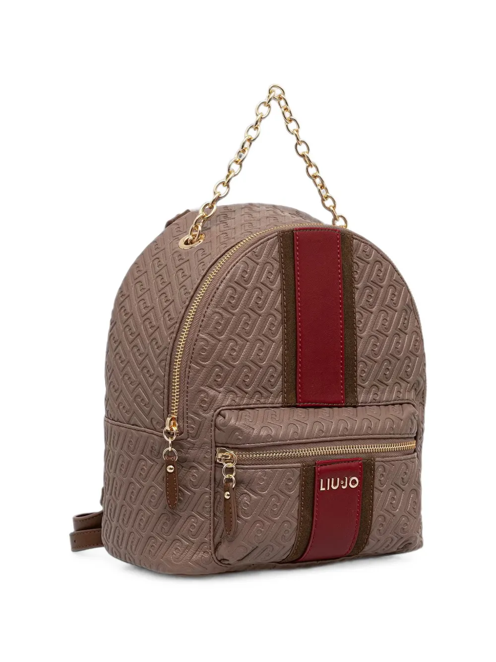 LIU JO Rugzak met monogram-logo Beige