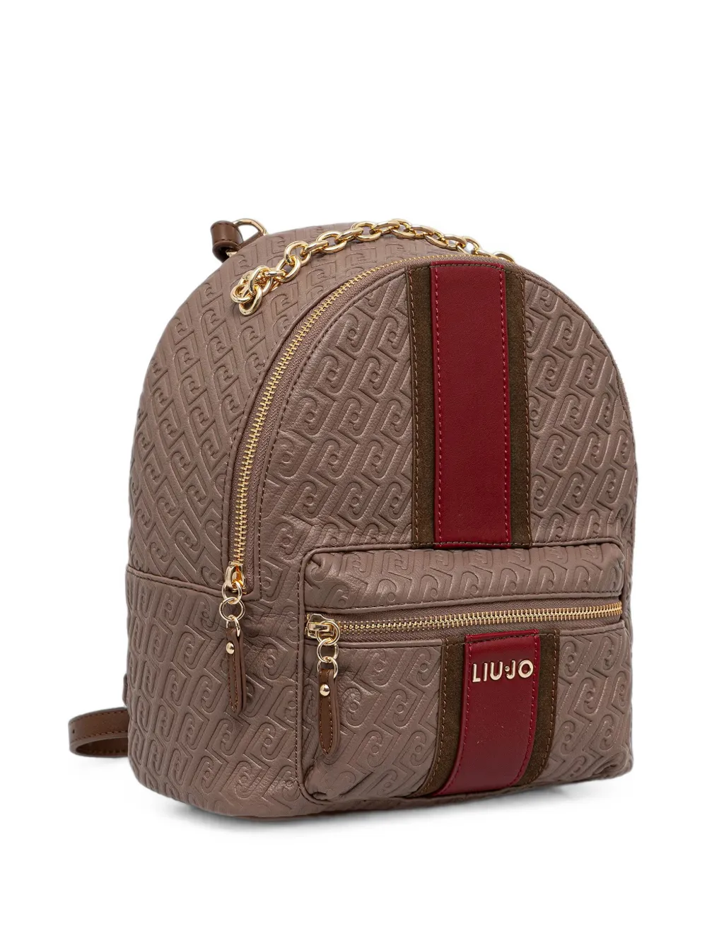 LIU JO Rugzak met monogram-logo Beige