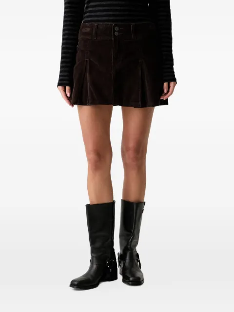 Levi's inverted-pleat corduroy mini skirt