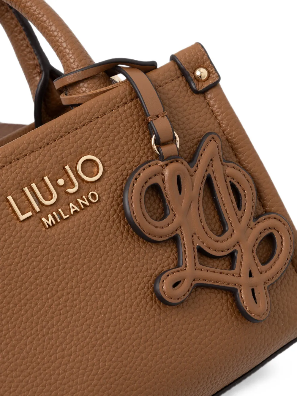LIU JO Mini-schoudertas met jacquard Bruin