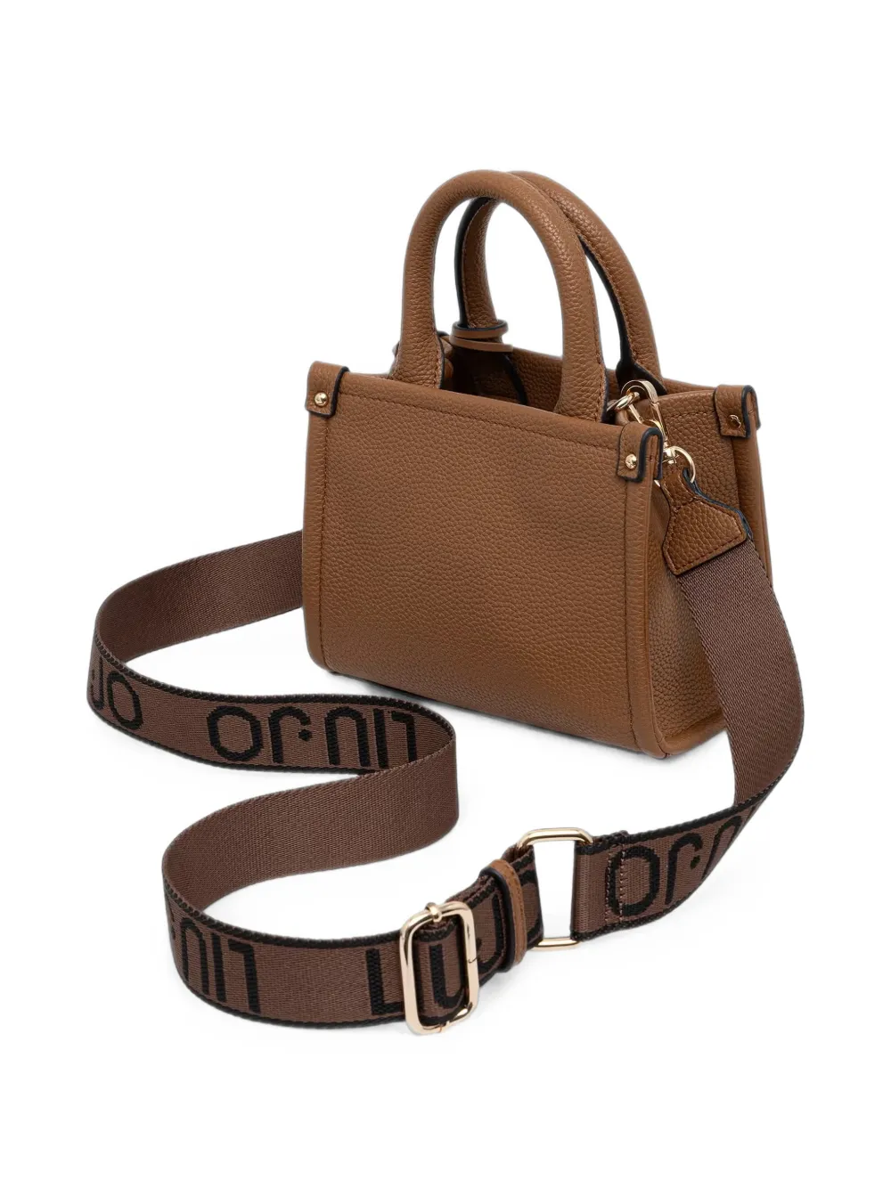 LIU JO Mini-schoudertas met jacquard Bruin