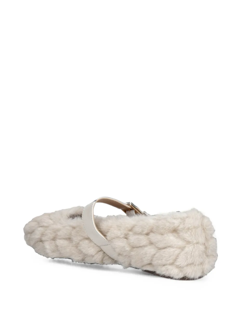 LIU JO Ballerina's van synthetisch bont Beige
