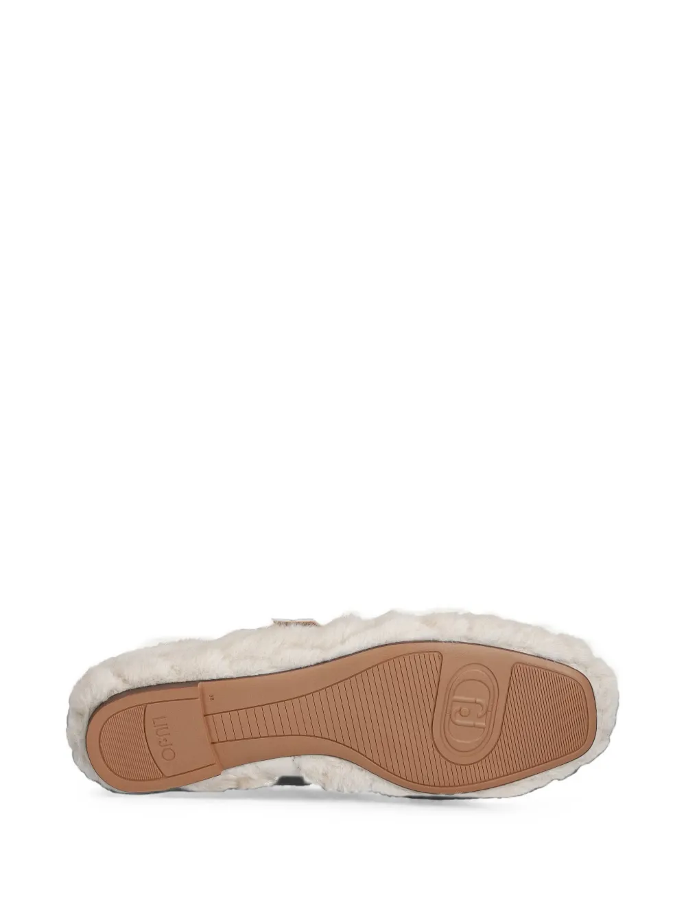 LIU JO Ballerina's van synthetisch bont Beige