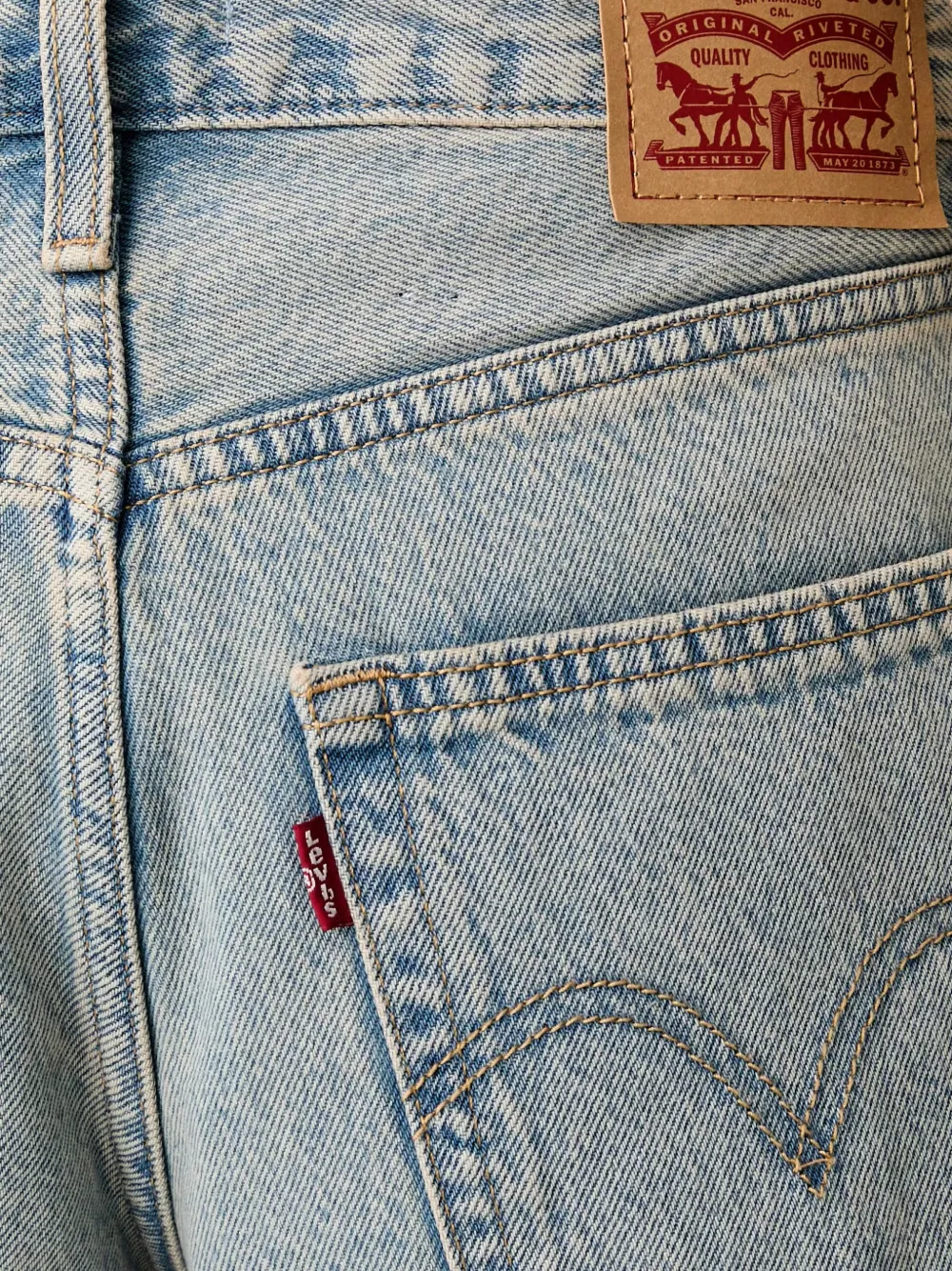 Levi's Denim shorts Blauw