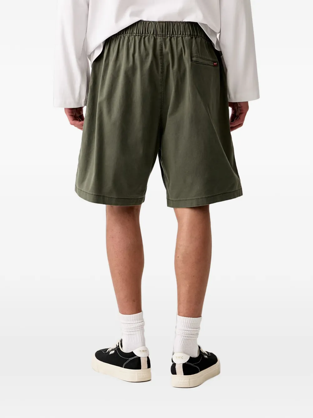 Levi's Boxer elasticated-waist logo-patch shorts Groen