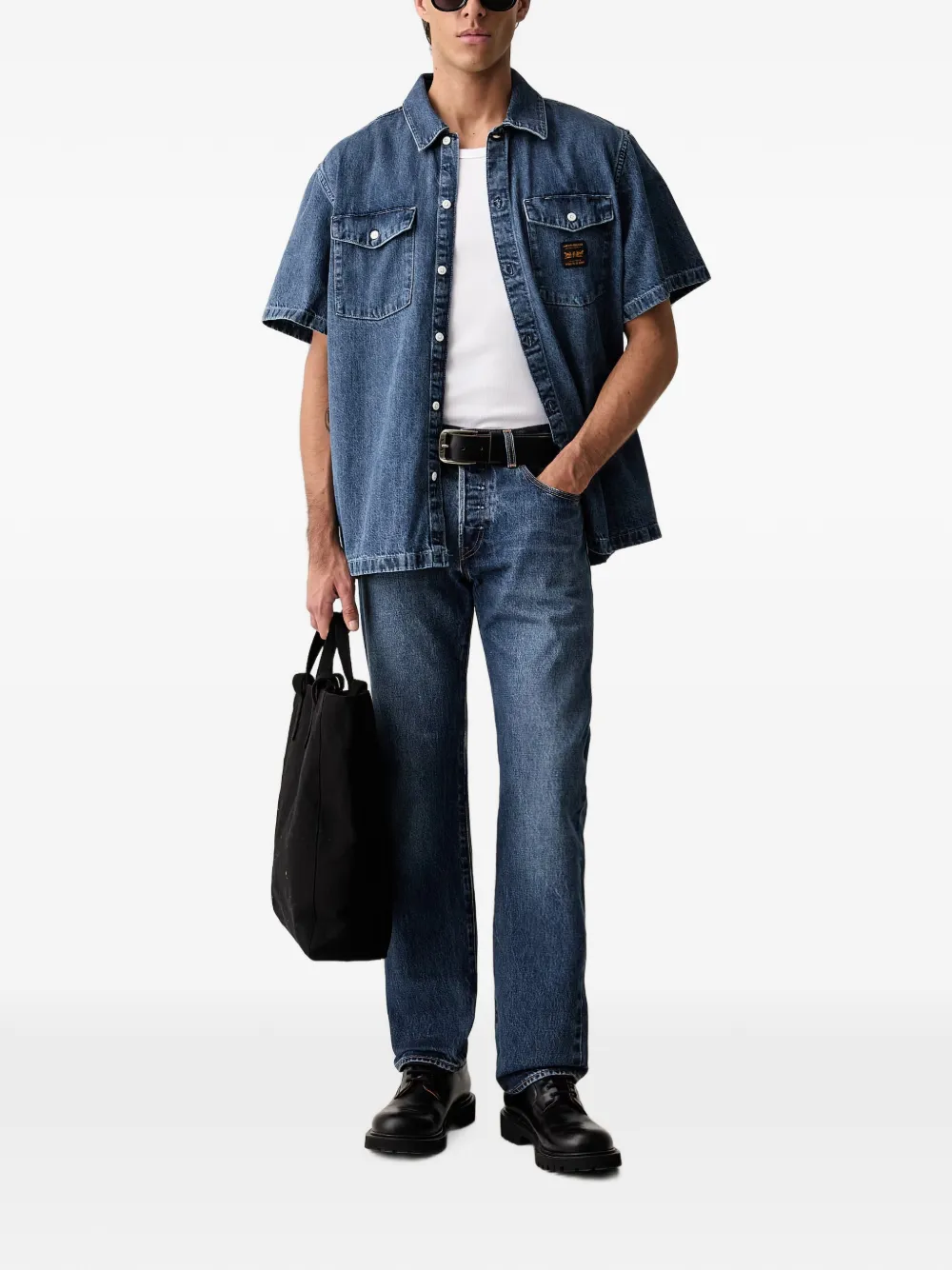 Levi's 501 Relaxed straight jeans Blauw