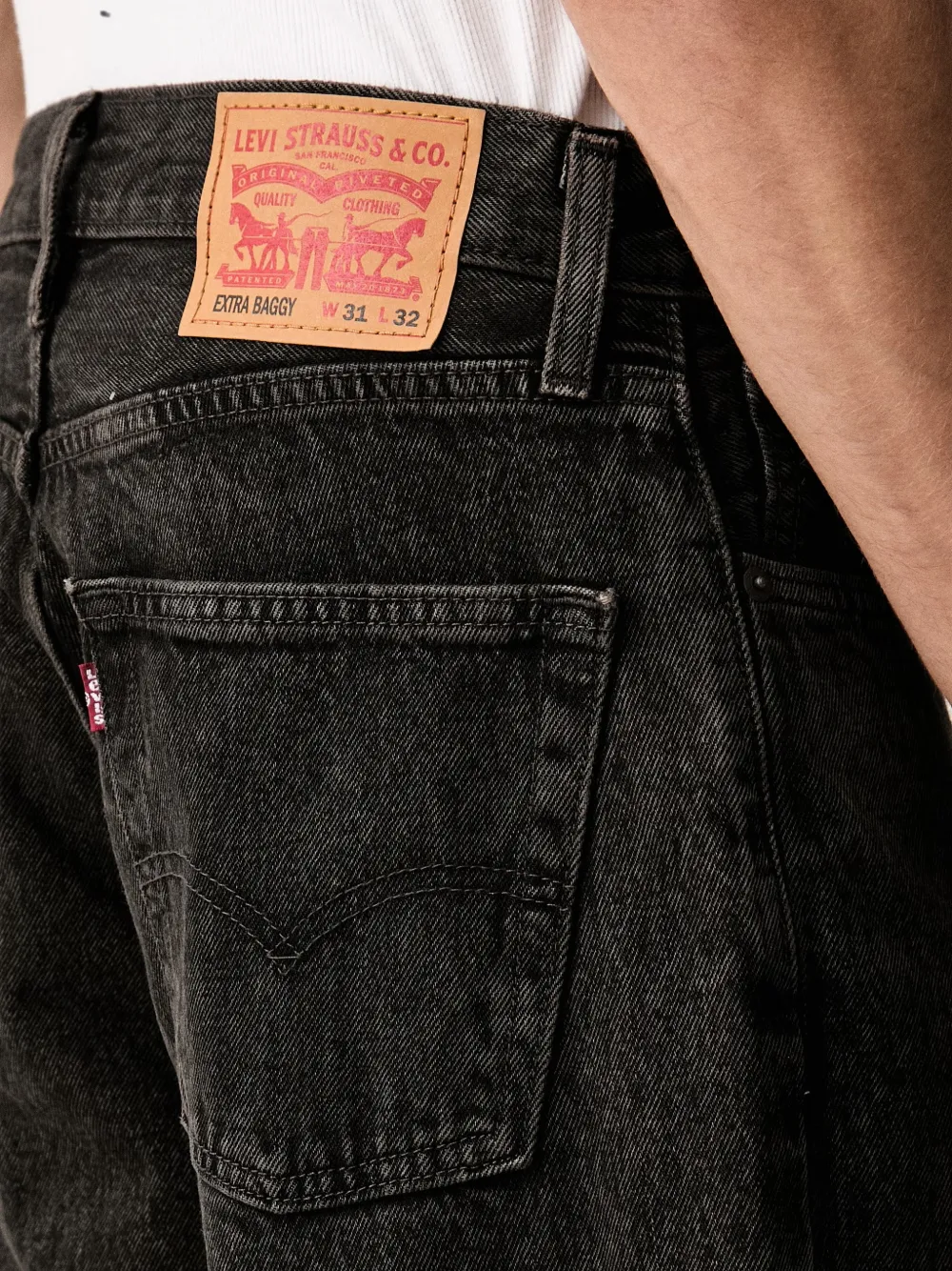 Levi's Extra Baggy jeans Zwart