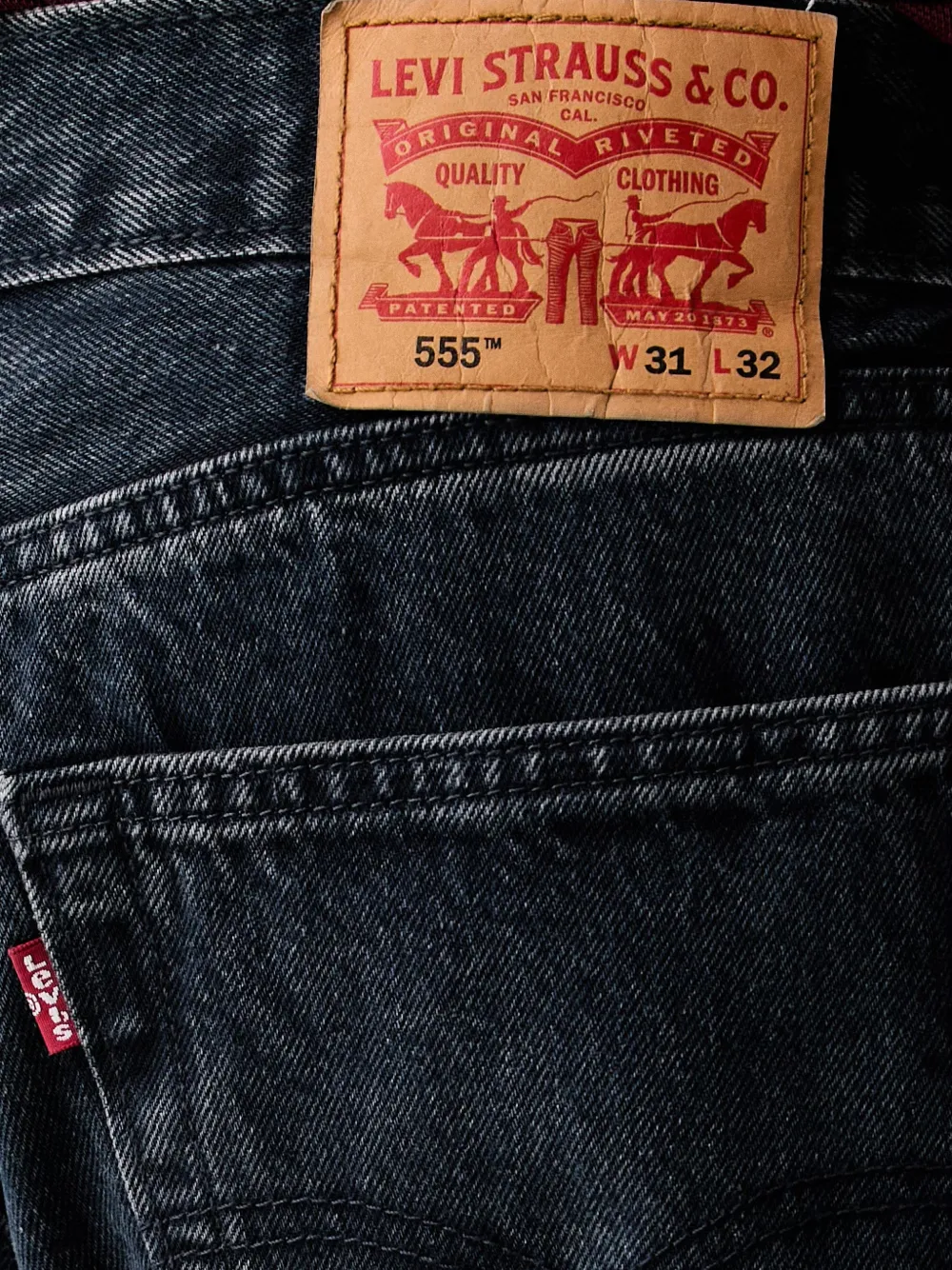 Levi's 555 ruimvallende jeans Blauw