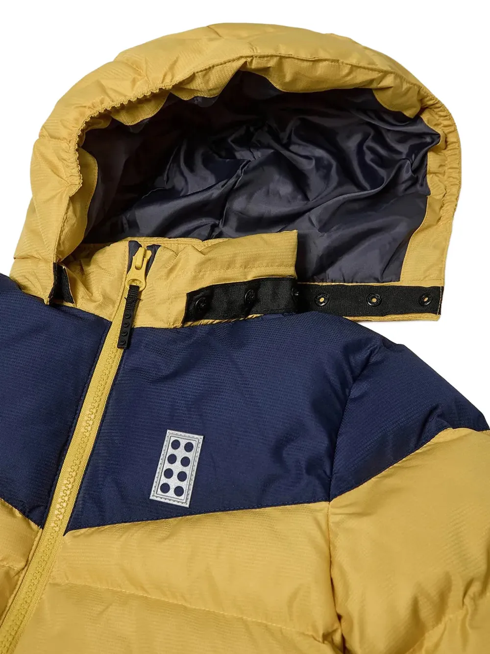 Lego colour-block hooded jacket Geel