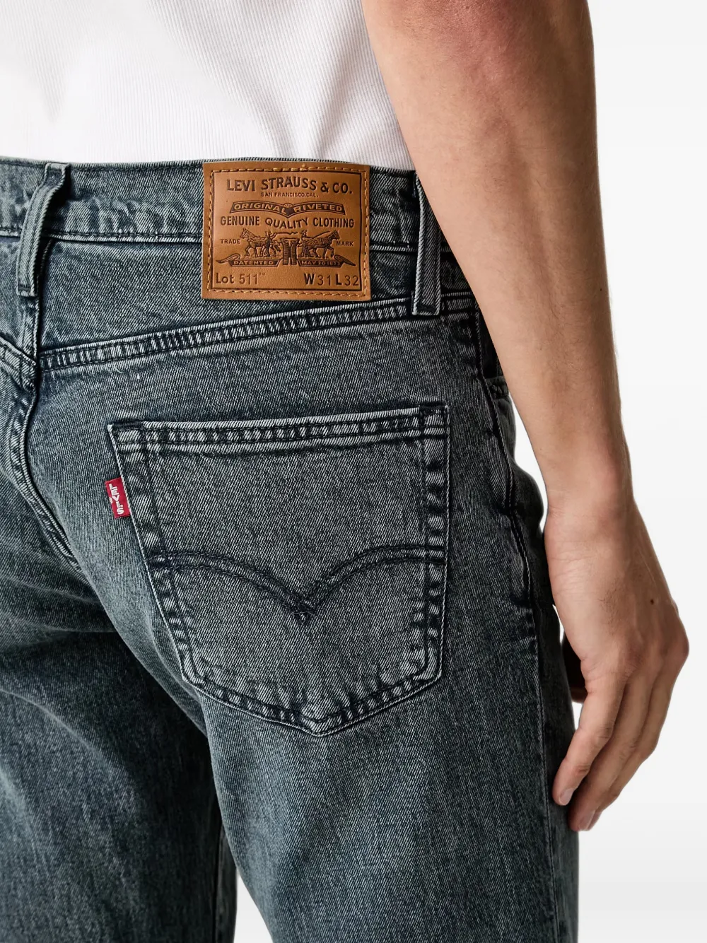 Levi's 511™ jeans met acid-wassing Blauw