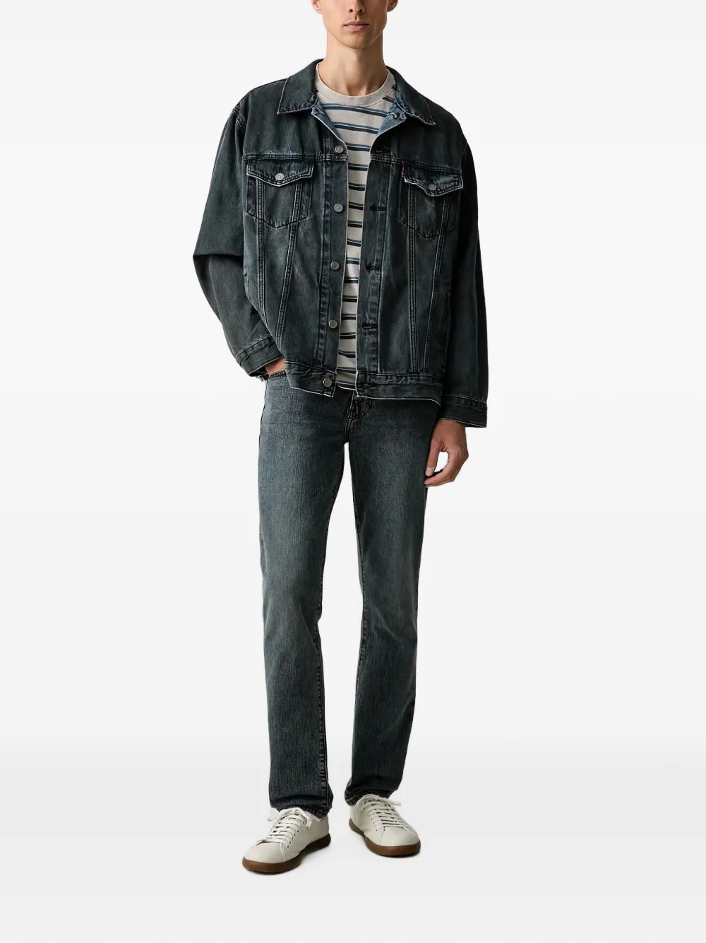 Levi's 511™ jeans met acid-wassing Blauw