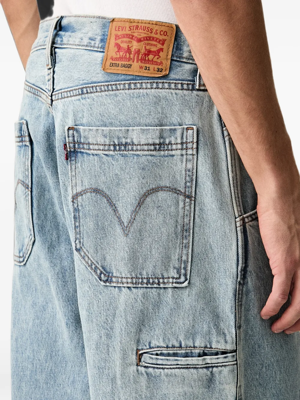 Levi's Extra Baggy Utility carpenter jeans Blauw