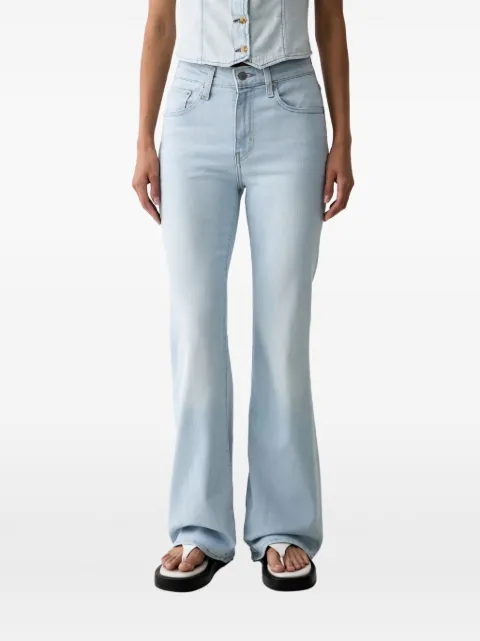 Levi's faded flared-leg jeans