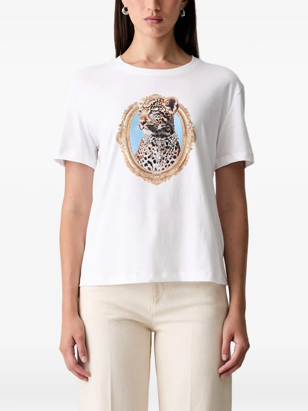 LIU JO printed T-shirt - Bianco