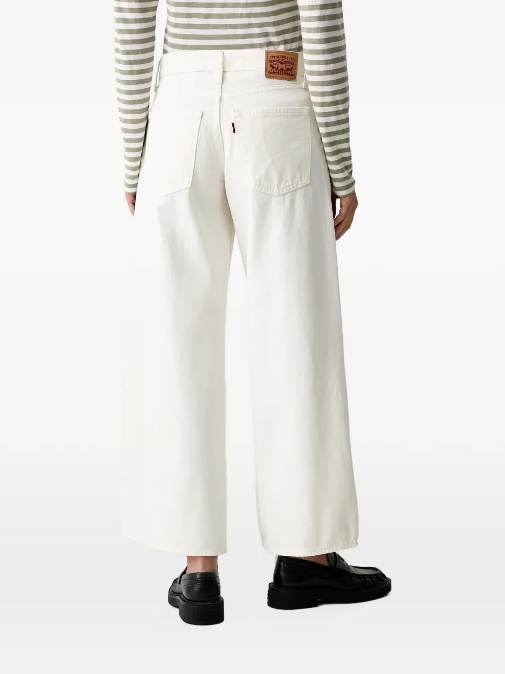 Levi's Middi wide-leg jeans Wit