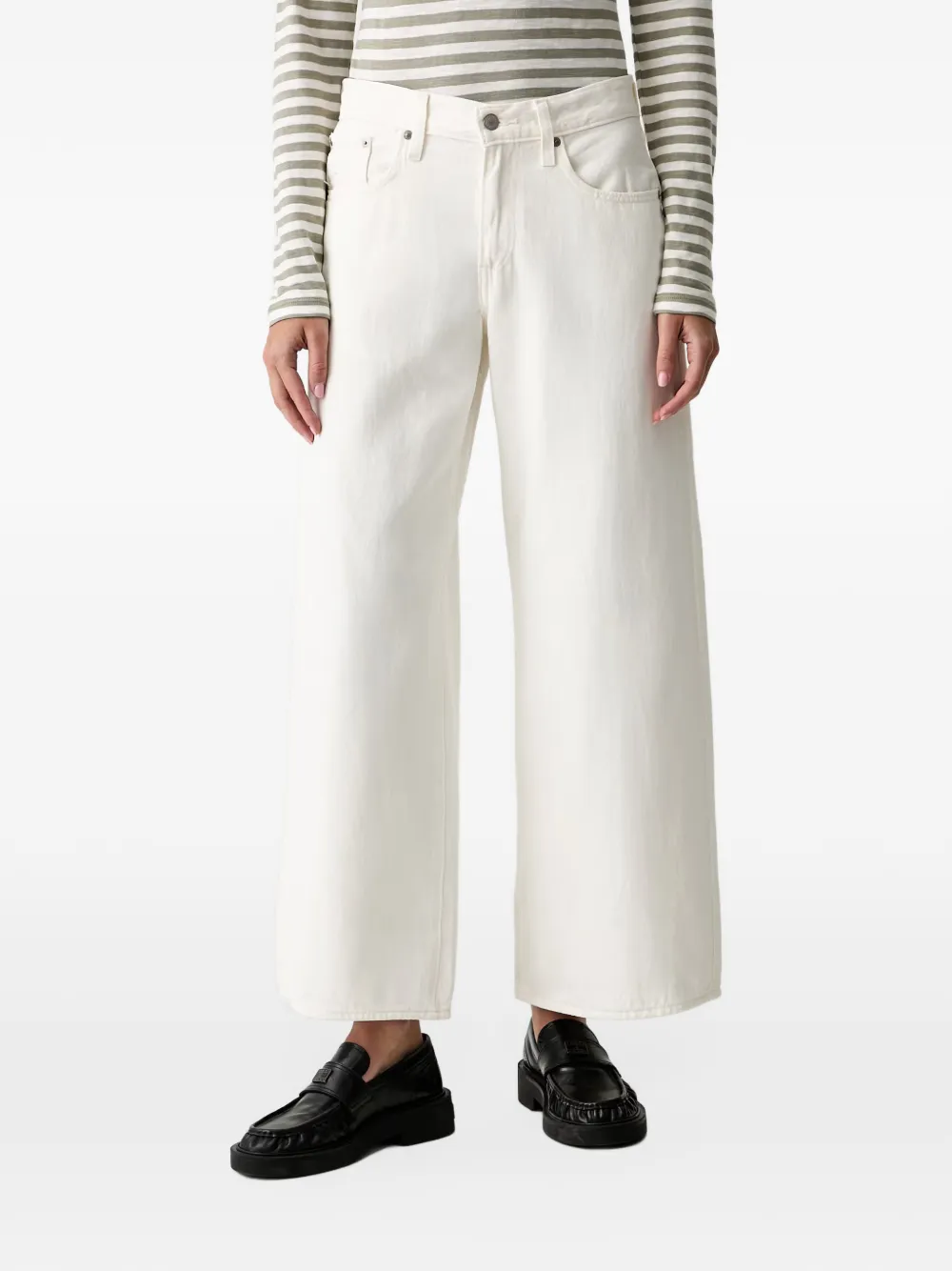 Levi's Middi wide-leg jeans - Weiß