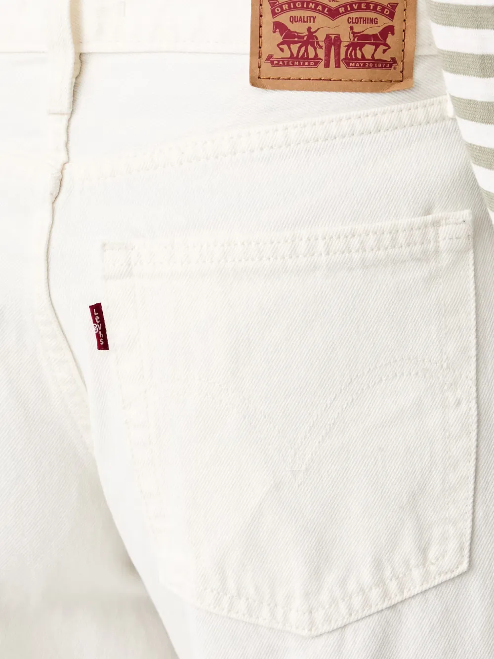 Levi's Middi wide-leg jeans Wit