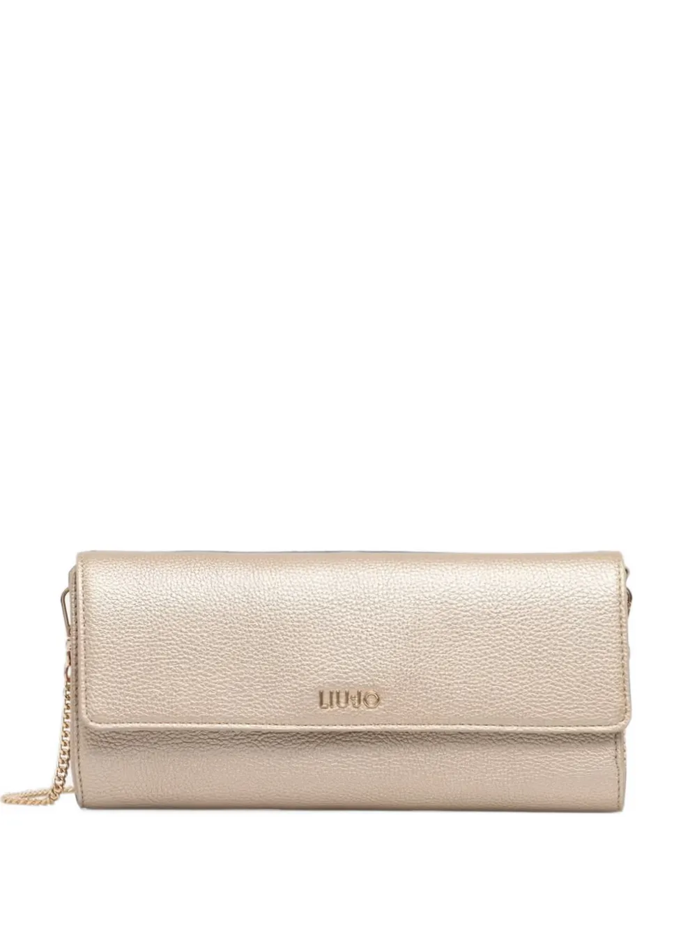 LIU JO Clutch mit Logo-Schild - Gold