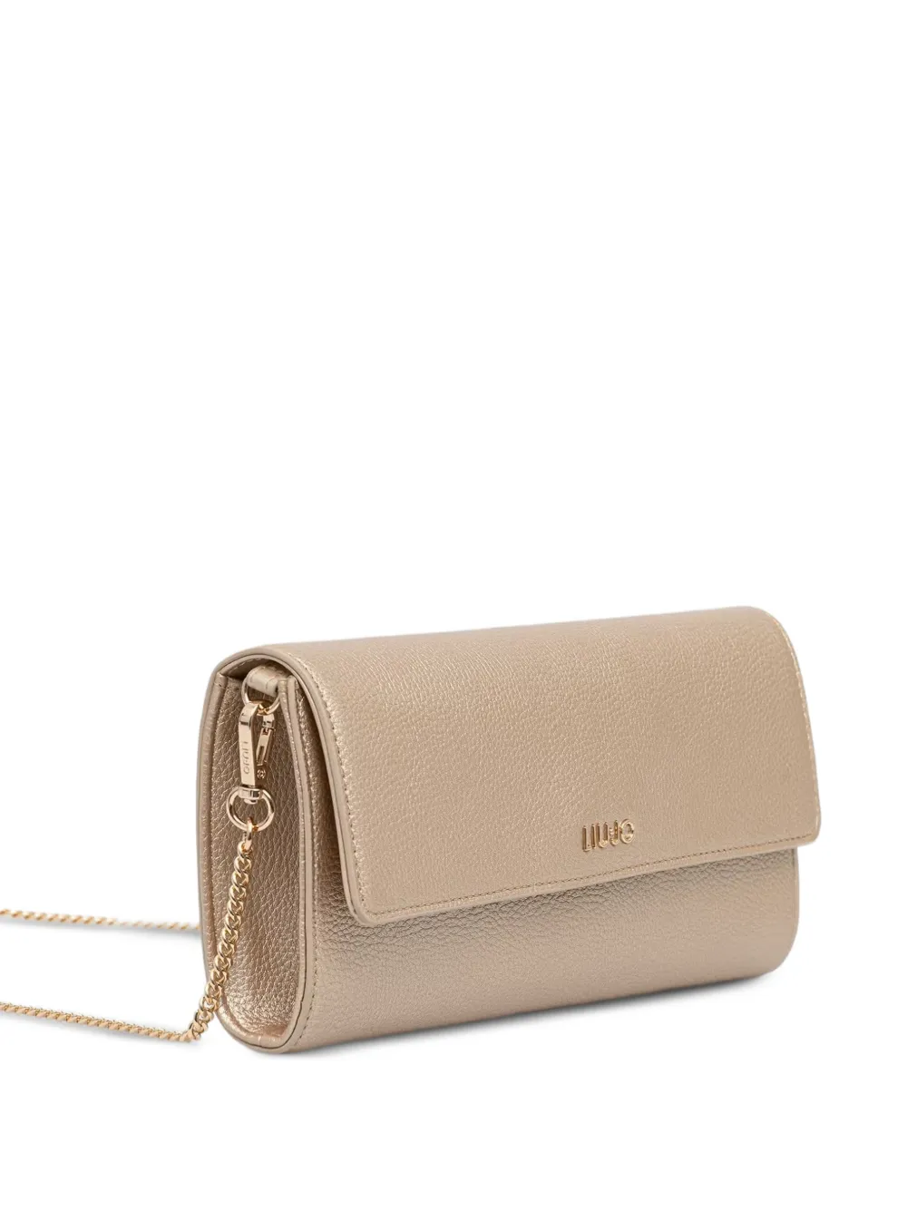LIU JO Clutch met logoplakkaat en bewerkt effect Goud
